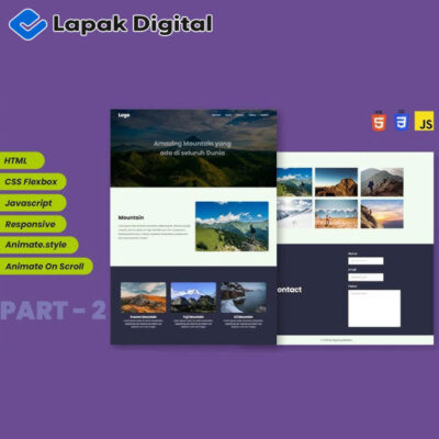 Landing Page 1 Halaman, Html-css-js